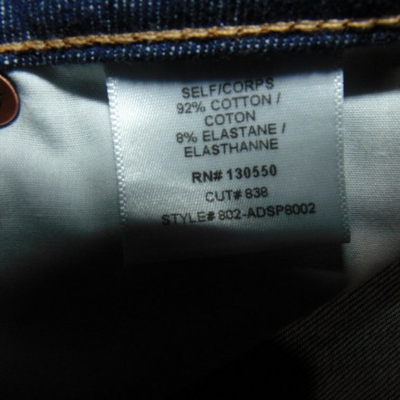 NEW ~A.N.D.  A New Denim Slouchy Ciggie W/ Slit Distressed Skinny JEANS Size 25 - Picture 5 of 9